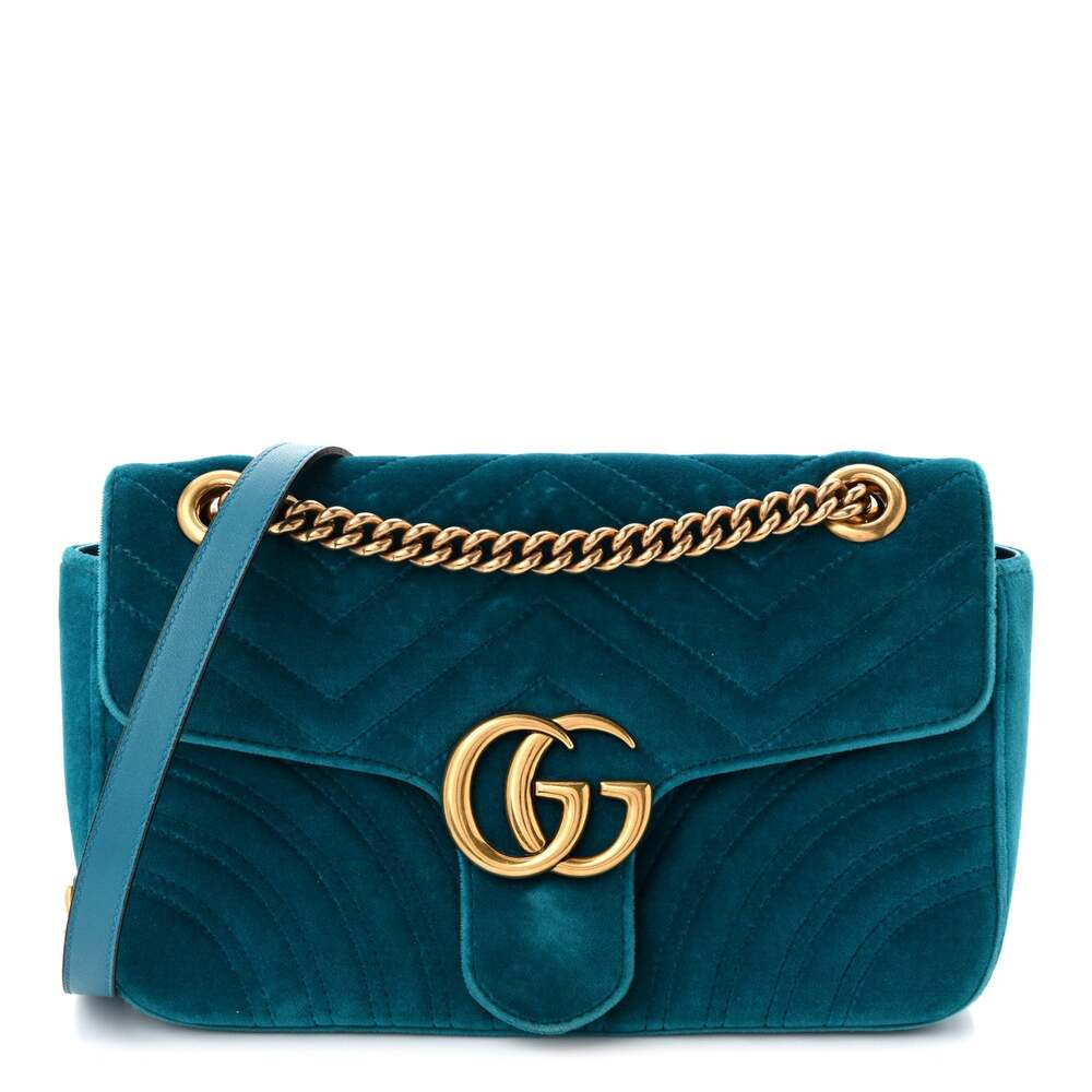 Gucci Velvet Matelasse Small Gg Marmont #264382G79B